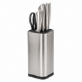 Bloc couteaux 5 couteaux + ciseaux inox