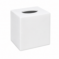 Distributeur de mouchoirs cube blanc ABS et sa recharge de mouchoirs