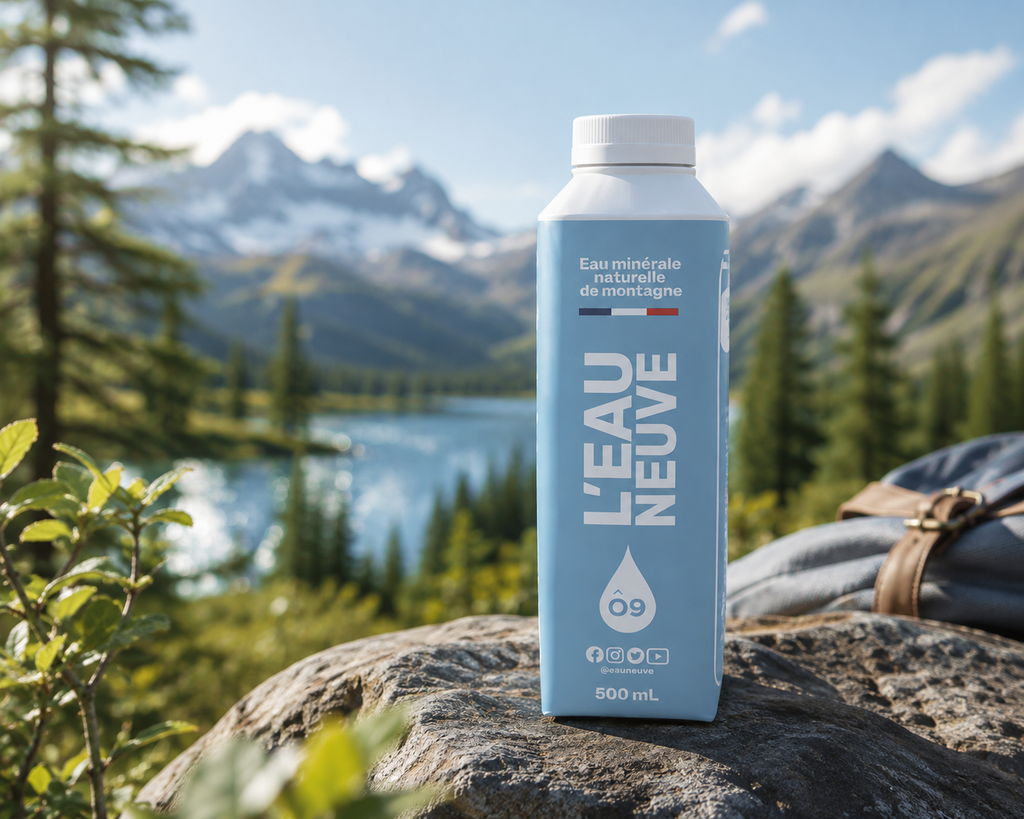 Eau minérale naturelle Eau Neuve 50 cl x12 Tétra Pak