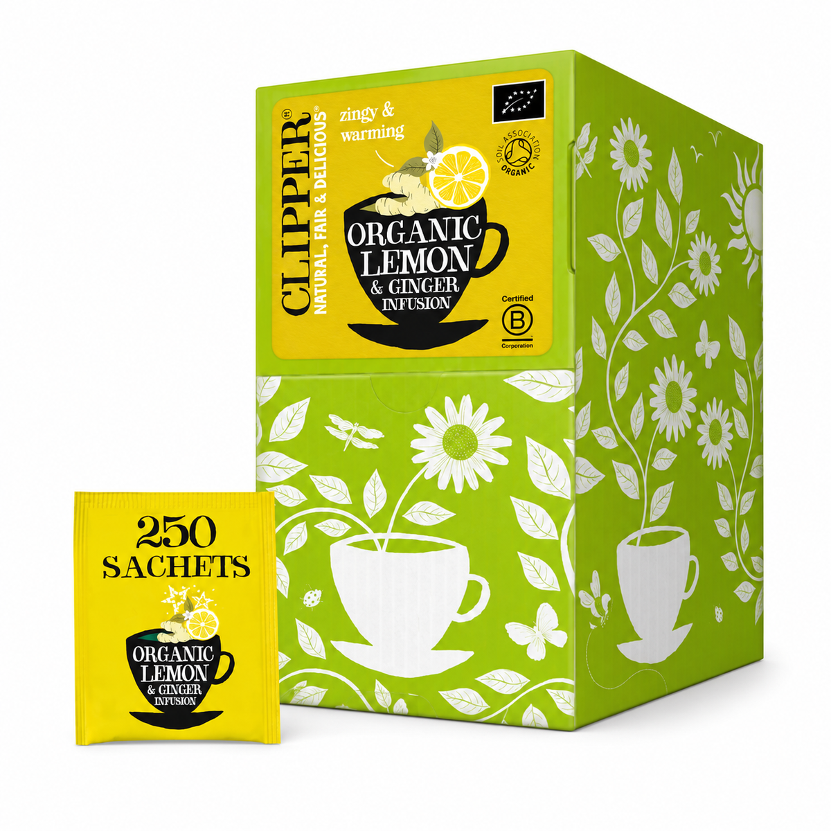 Infusion citron-gingembre bio – Boîte de 250 sachets