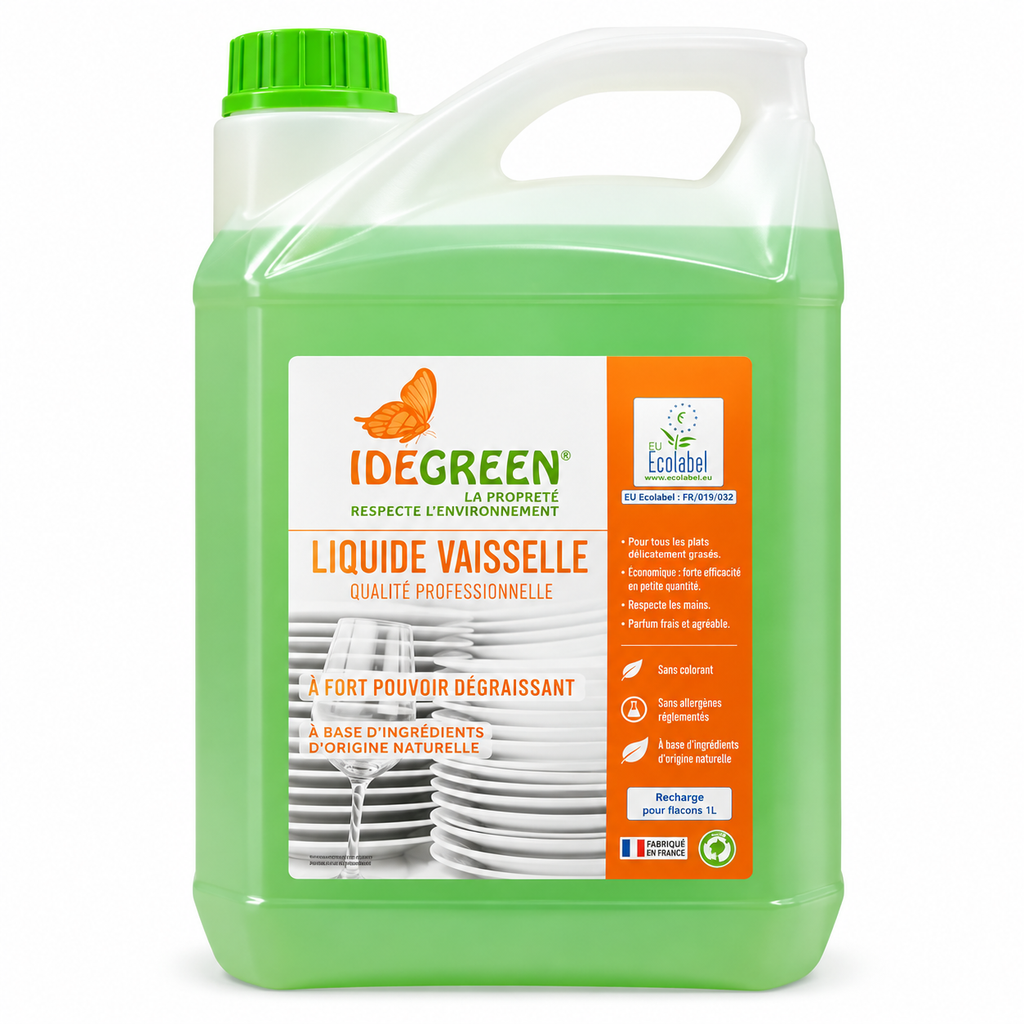 Liquide vaisselle écologique citron vert – Recharge 5 L