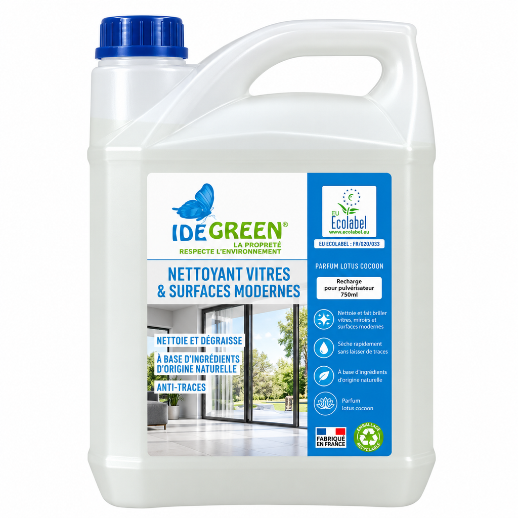 Nettoyant vitres et surfaces écologique – Recharge 5 L