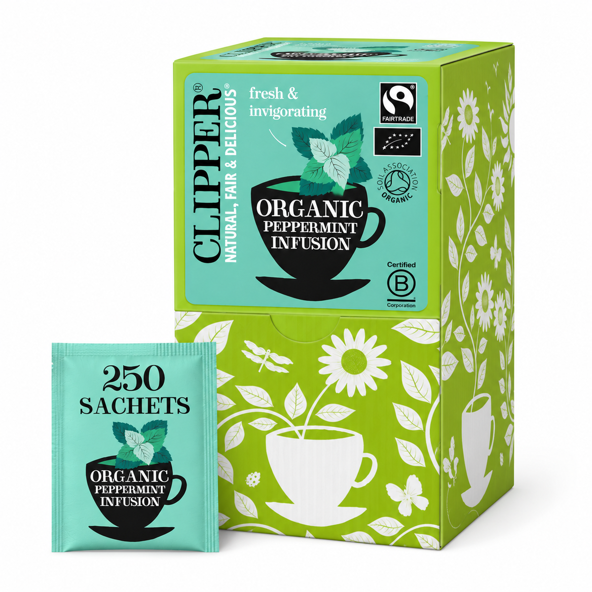 Infusion menthe poivrée bio – Boîte de 250 sachets