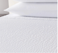 Drap-housse blanc sans repassage – 90 × 140 cm