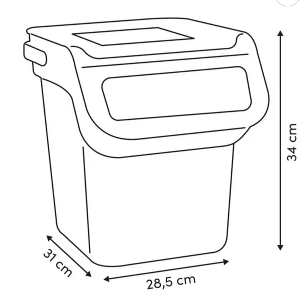 Poubelle de tri 20 L — jaune