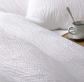 Housse de couette blanche sans repassage – 245 × 275 cm