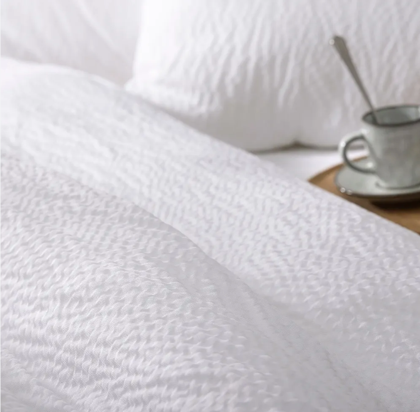 Housse de couette blanche sans repassage – 265 × 275 cm