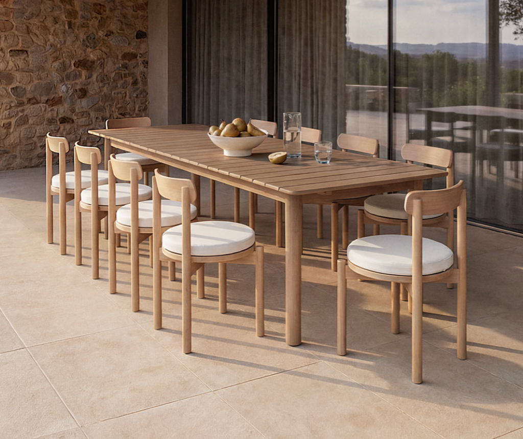 Table de jardin extensible en acacia – 250 à 310 cm