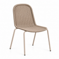 Chaise de salle à manger monobloc en rotin synthétique