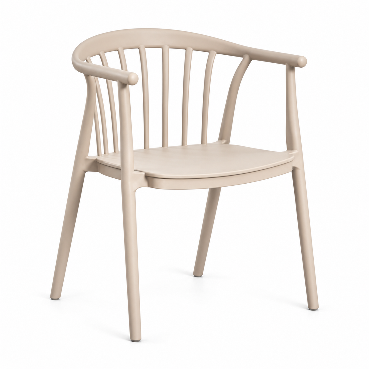 Chaise de jardin monobloc avec accoudoirs en polypropylène