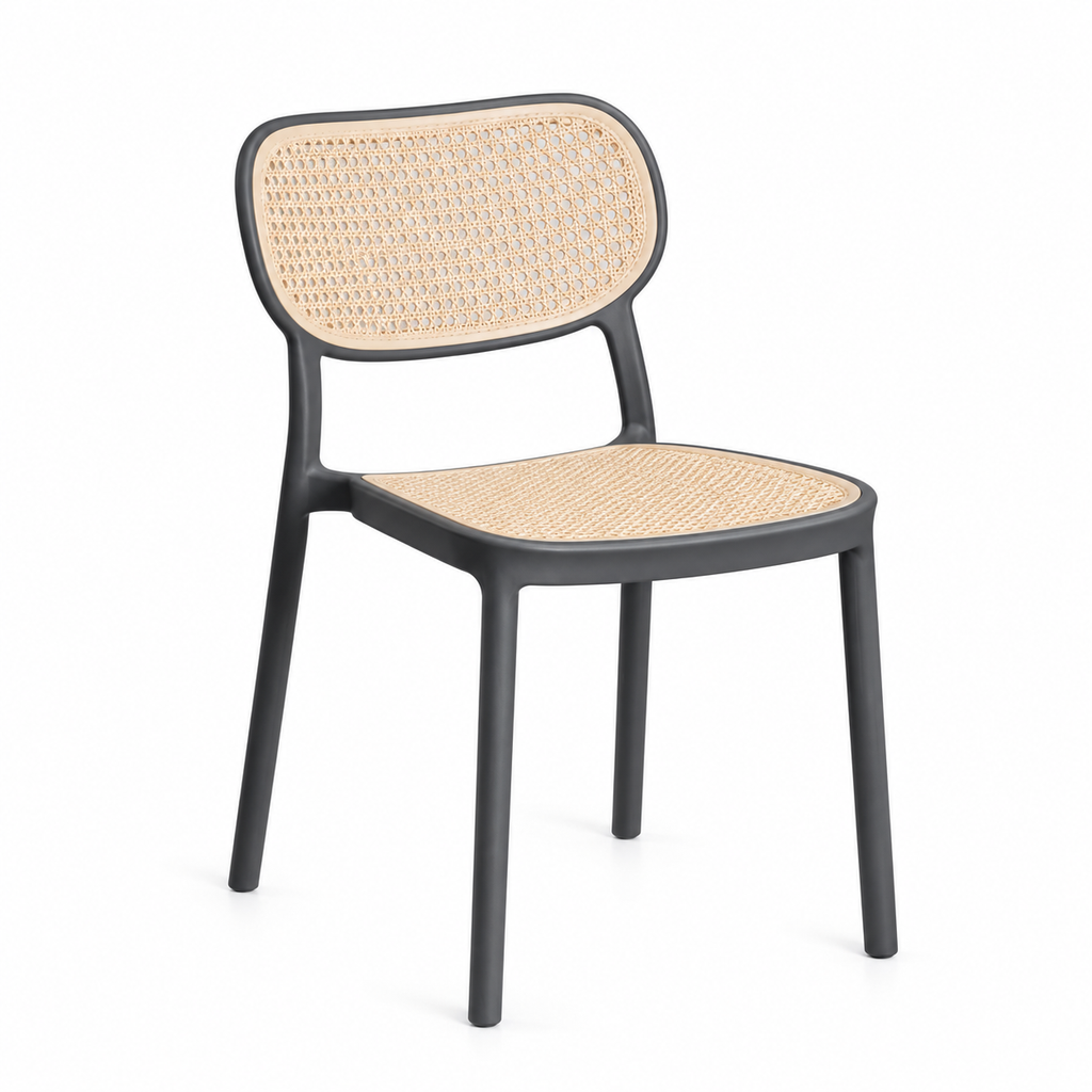 Chaise de salle à manger monobloc en polypropylène tressé