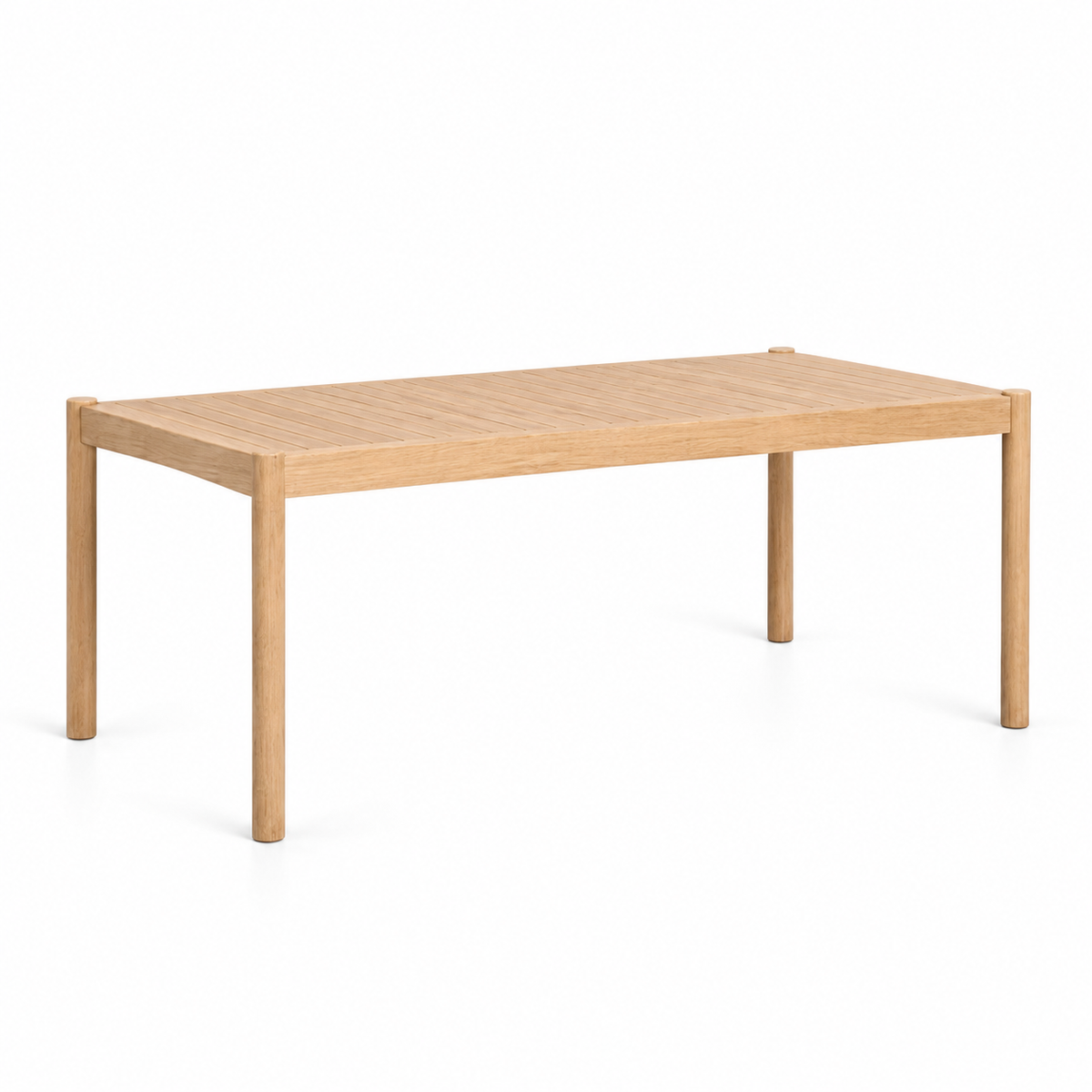 Table à manger rectangulaire en bois d'acacia (6/8 personnes)