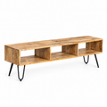 Meuble TV 140x35 cm en bois de manguier et pieds fer