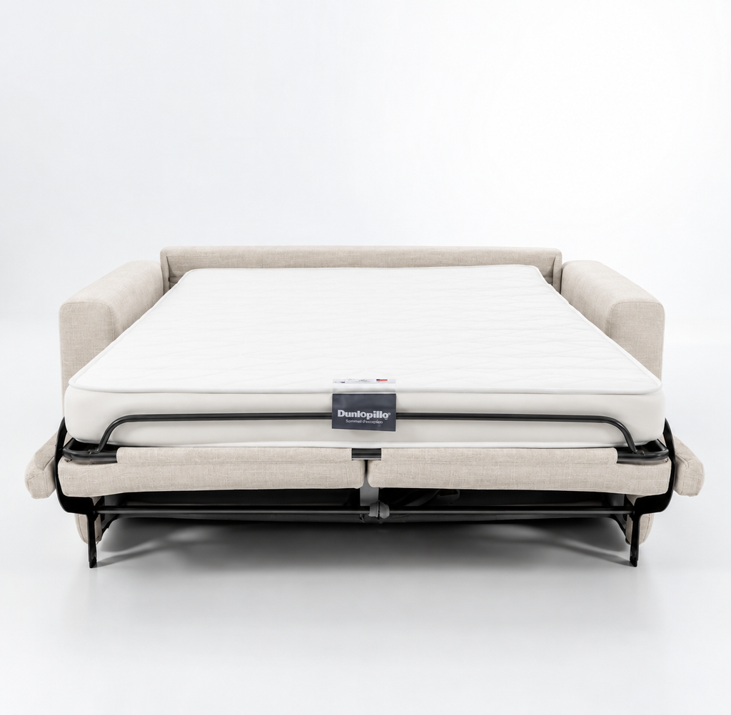Canapé convertible 3 places avec matelas 140x190 cm