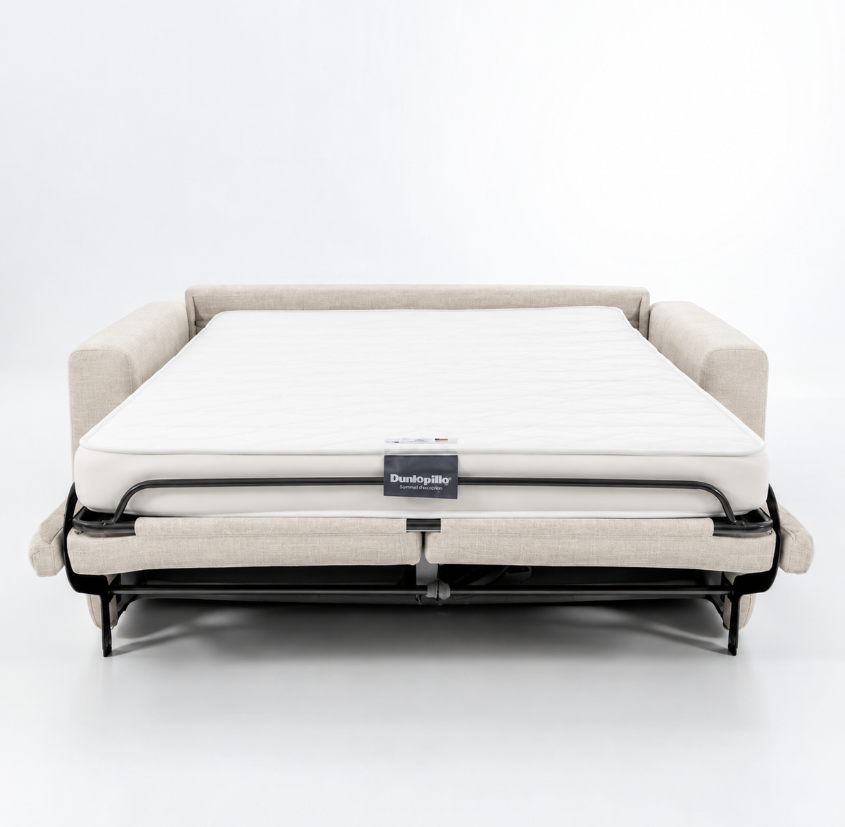 Canapé convertible 3 places avec matelas 140x190 cm