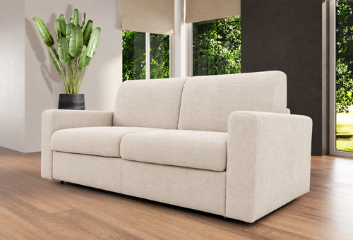 Canapé convertible 3 places avec matelas 140x190 cm