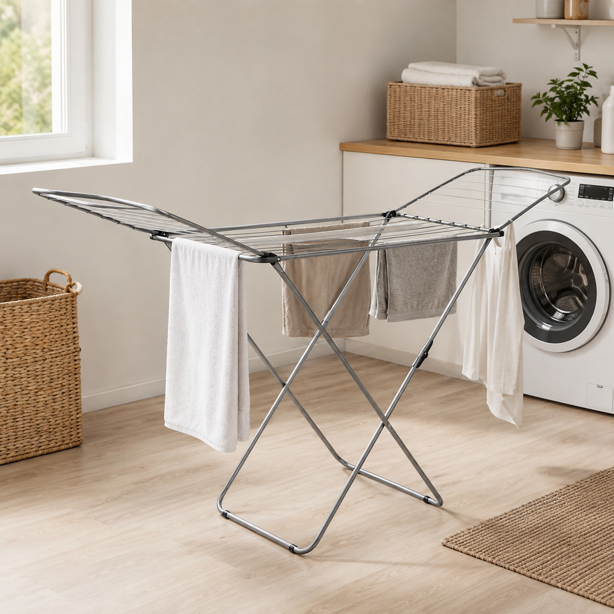 Étendoir papillon Jolly 18 m — métal