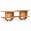 Meuble TV en bois d’acacia rustique – 150 × 35 cm