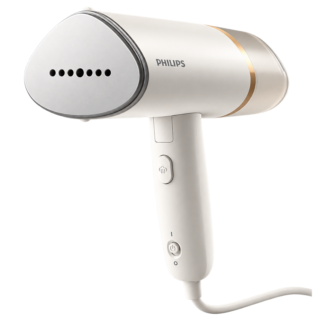 Défroisseur à main pliable 1 000 W – Blanc, 120 ml