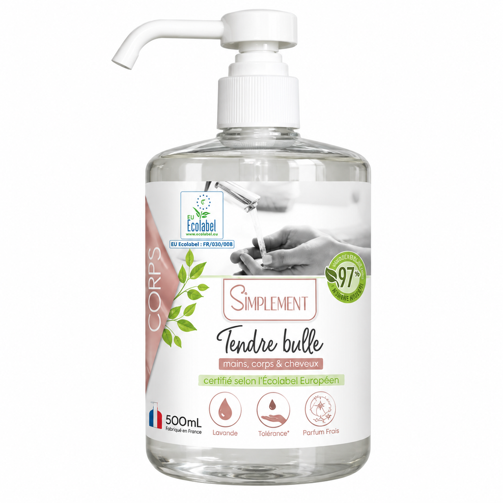 Savon liquide 3-en-1 écologique – Flacon 500 ml