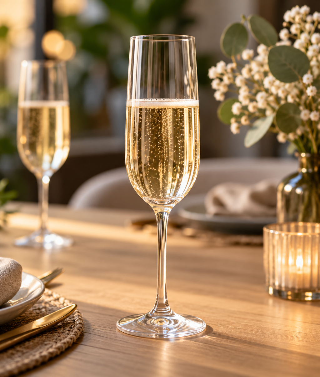 Flûtes à champagne Tanya 22 cl — lot de 6
