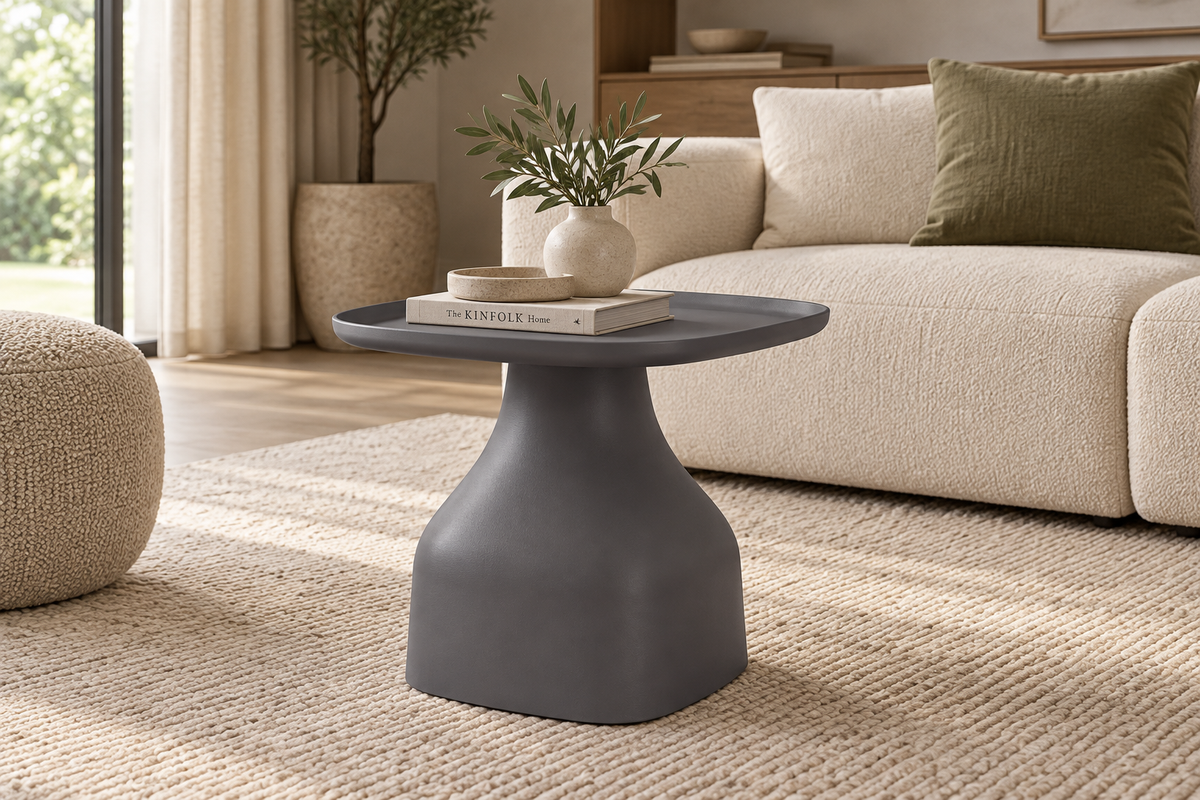 Table d'appoint carrée 50x50 cm en polypropylène