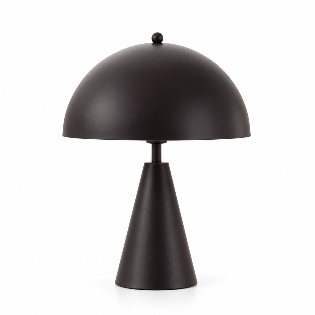 Lampe de table en fer noir