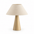 Lampe de table en céramique et lin – Beige, 60 cm