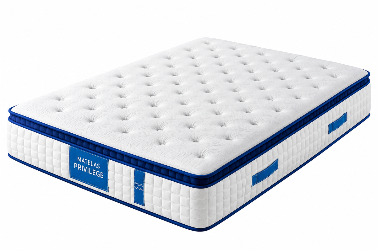 Matelas à ressorts ensachés déhoussable – 80 × 200 cm, 23 cm