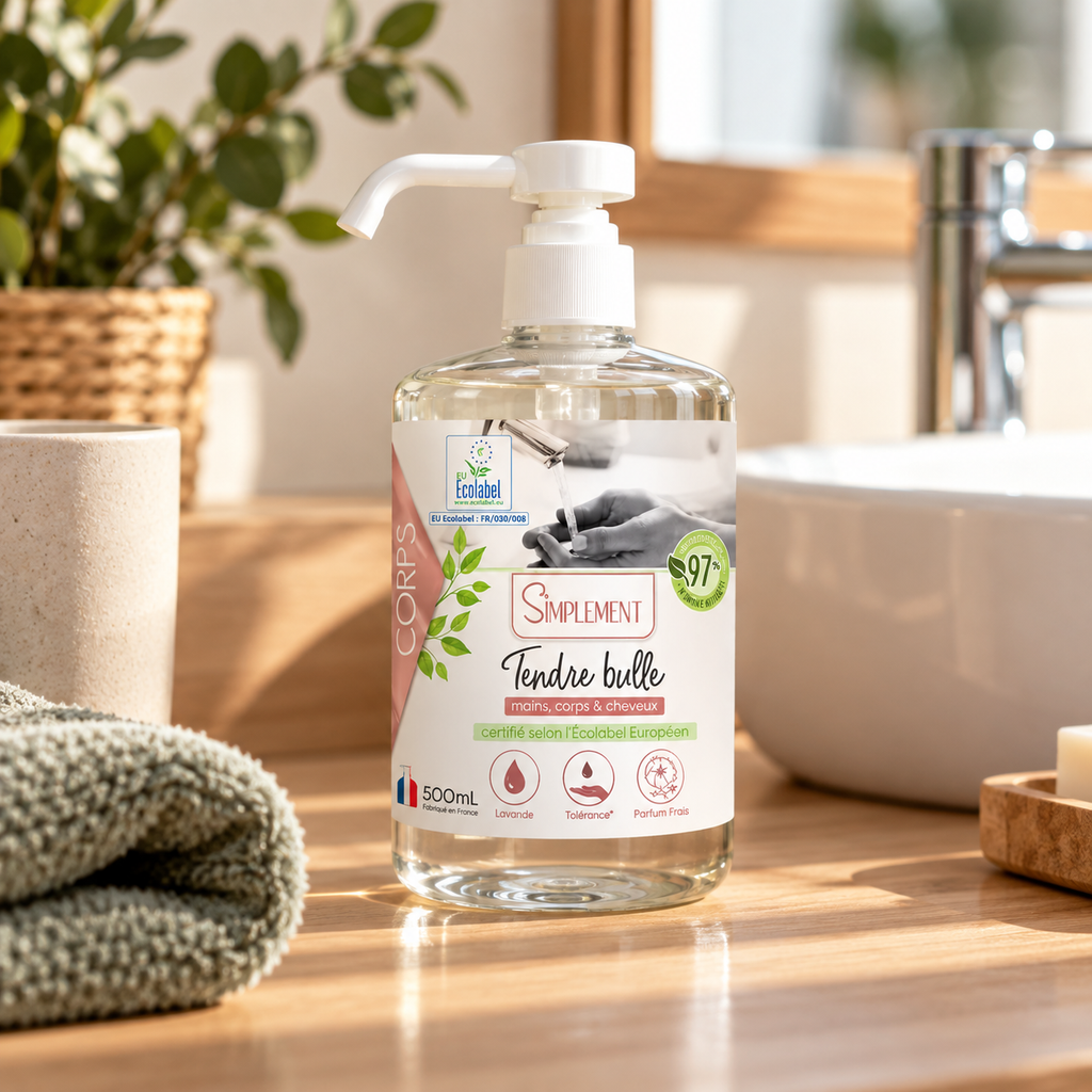 Savon liquide 3-en-1 écologique – Flacon 500 ml