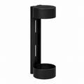 Support mural en plastique noir pour distributeur Trend