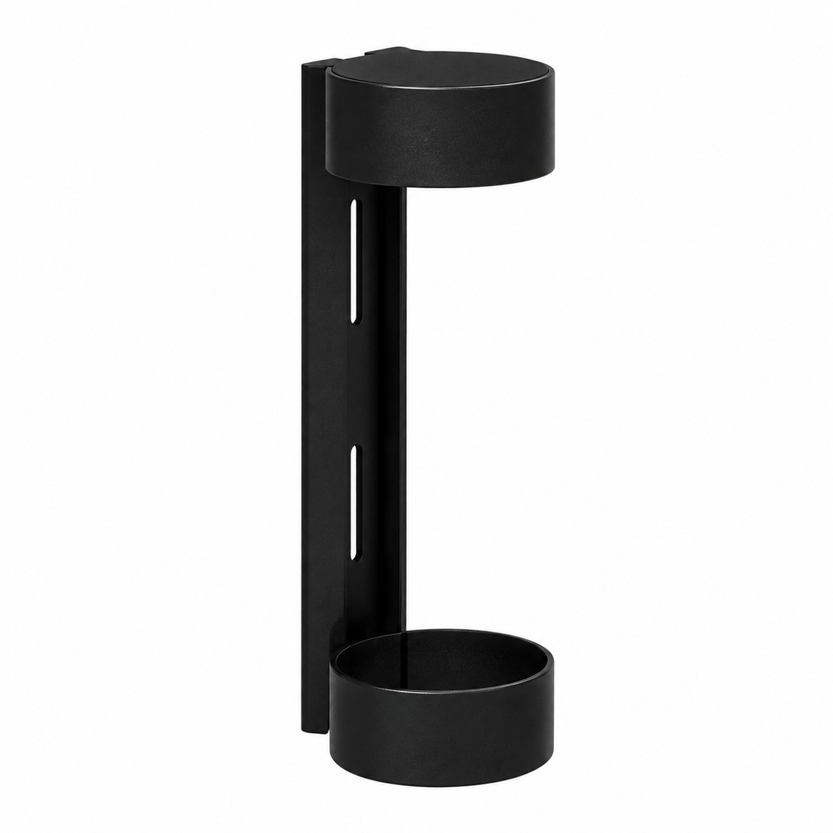Support mural en plastique noir pour distributeur Trend