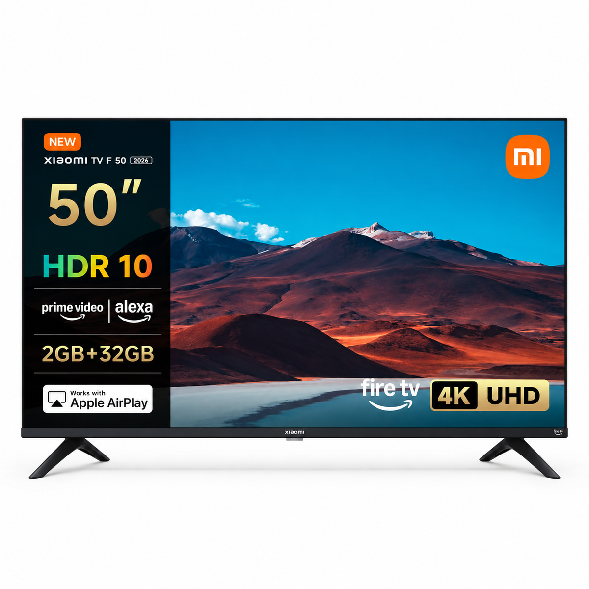Téléviseur connecté 50 pouces (127 cm) – 4K UHD Fire TV