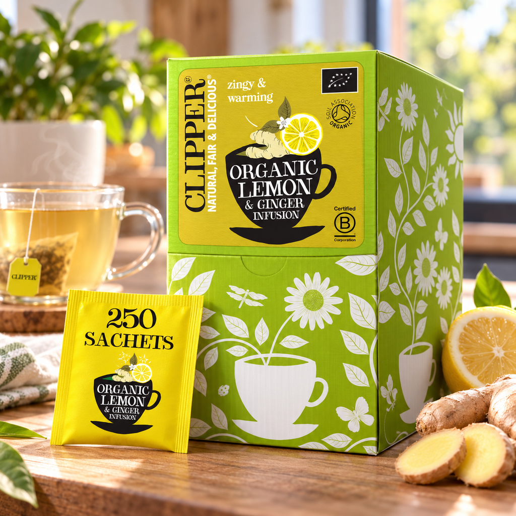Infusion citron-gingembre bio – Boîte de 250 sachets