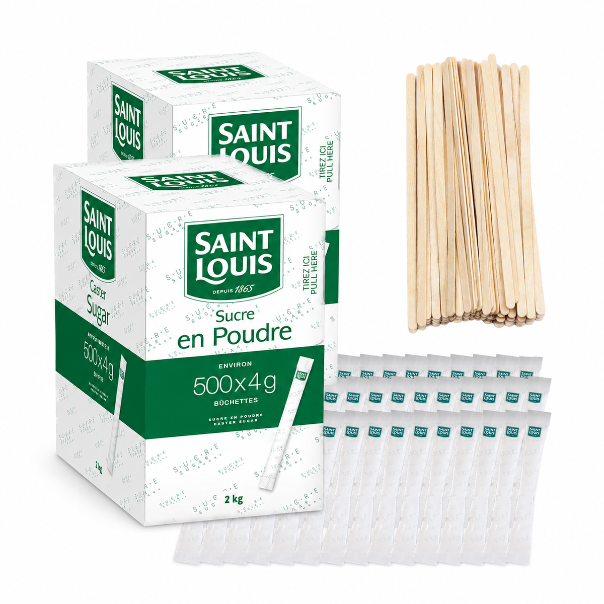 Bûchettes de sucre cristallisé Saint Louis x1000 sachets