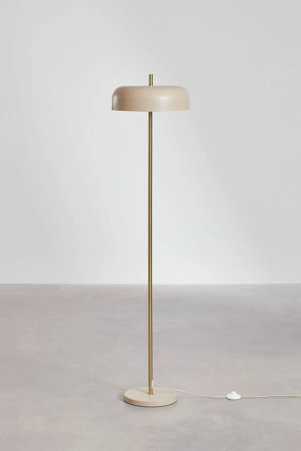 Lampadaire en fer beige nude 153 cm