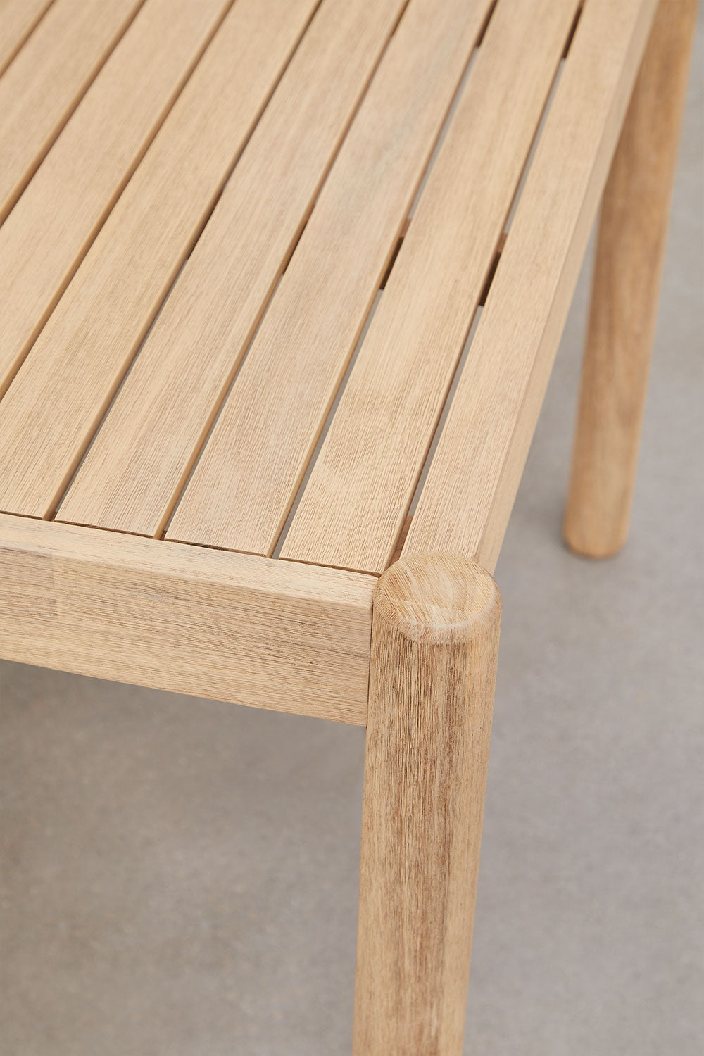 Table à manger rectangulaire en bois d'acacia (6/8 personnes)